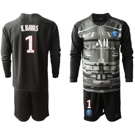 Jalkapallo Pelipaidat Paris Saint-Germain Maalivahti K NAVAS 1 Lasten paita IV 2019-2020 Pitkähihainen